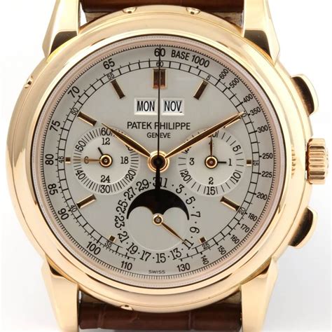 patek philippe moonphase chrono tan strap|Patek Philippe .